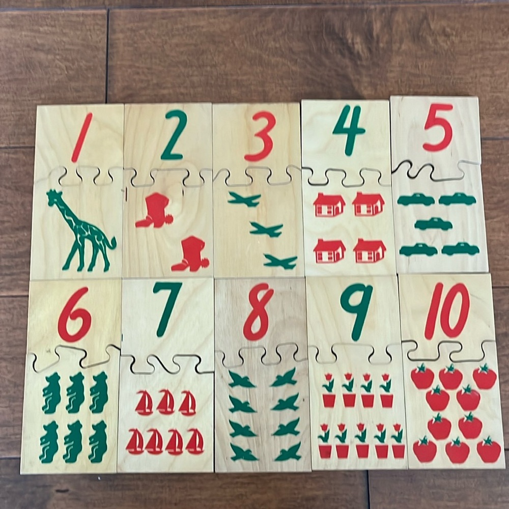 Cutest Handcrafted Wood Puzzle That Teaches Numbers